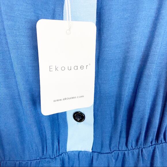 NWT Ekouaer | Blue Nightgown Sz Small - Picture 4 of 4